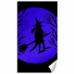 Halloween Witch - Blue Moon Canvas 40  X 72  