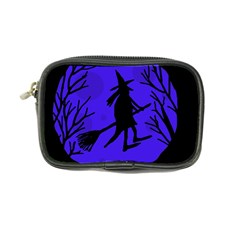 Halloween Witch - Blue Moon Coin Purse by Valentinaart