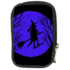 Halloween Witch - Blue Moon Compact Camera Cases by Valentinaart