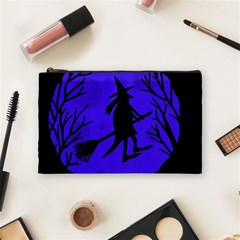 Halloween Witch - Blue Moon Cosmetic Bag (medium)  by Valentinaart