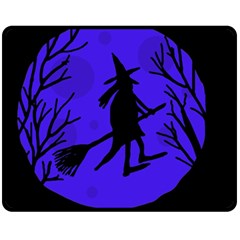 Halloween Witch - Blue Moon Fleece Blanket (medium) 