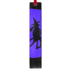 Halloween Witch - Blue Moon Large Book Marks by Valentinaart