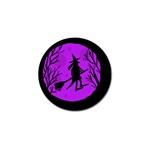 Halloween witch - Purple moon Golf Ball Marker (4 pack) Front