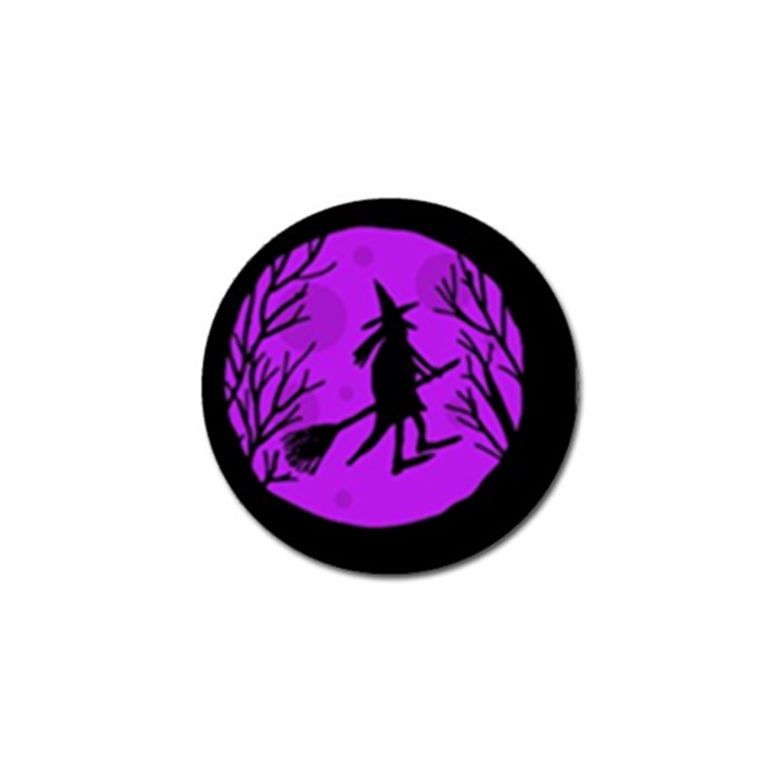 Halloween witch - Purple moon Golf Ball Marker (4 pack)