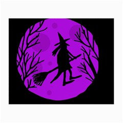 Halloween Witch - Purple Moon Small Glasses Cloth (2-side)