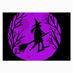 Halloween Witch - Purple Moon Large Glasses Cloth