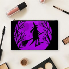 Halloween Witch - Purple Moon Cosmetic Bag (medium)  by Valentinaart