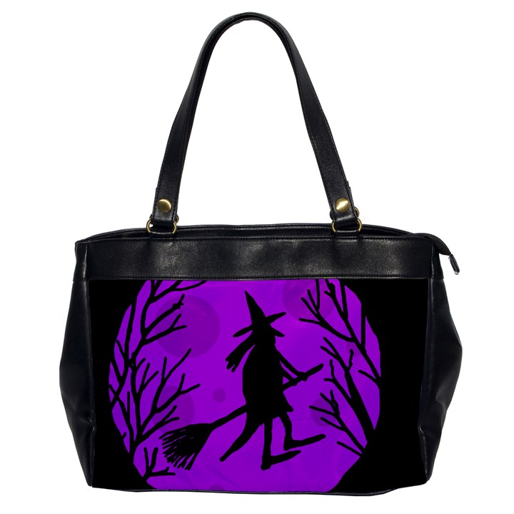 Halloween witch - Purple moon Office Handbags