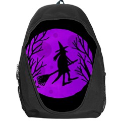 Halloween Witch - Purple Moon Backpack Bag