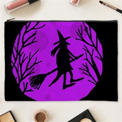 Halloween Witch - Purple Moon Cosmetic Bag (xxxl)  by Valentinaart