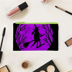 Halloween Witch - Purple Moon Cosmetic Bag (xs) by Valentinaart