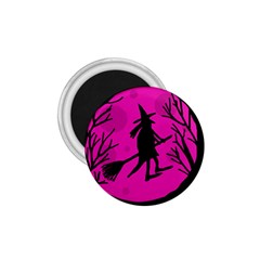 Halloween Witch - Pink Moon 1 75  Magnets