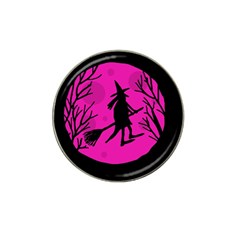 Halloween Witch - Pink Moon Hat Clip Ball Marker (4 Pack)