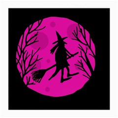 Halloween Witch - Pink Moon Medium Glasses Cloth (2-side)