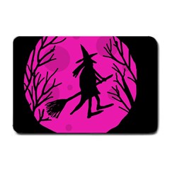 Halloween Witch - Pink Moon Small Doormat 