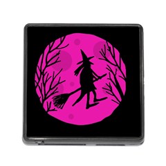 Halloween Witch - Pink Moon Memory Card Reader (square)