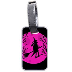 Halloween Witch - Pink Moon Luggage Tags (two Sides)