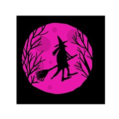 Halloween Witch - Pink Moon Small Satin Scarf (square)