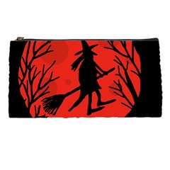 Halloween Witch - Red Moon Pencil Cases by Valentinaart