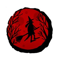 Halloween Witch - Red Moon Standard 15  Premium Round Cushions