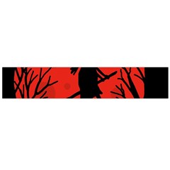 Halloween Witch - Red Moon Flano Scarf (large) by Valentinaart