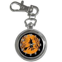 Halloween Witch - Orange Moon Key Chain Watches