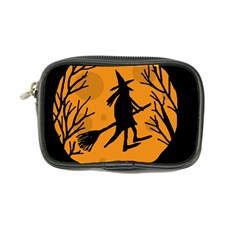 Halloween Witch - Orange Moon Coin Purse