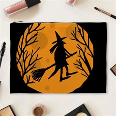 Halloween Witch - Orange Moon Cosmetic Bag (xl) by Valentinaart