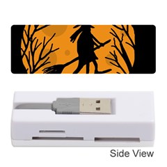 Halloween Witch - Orange Moon Memory Card Reader (stick) 