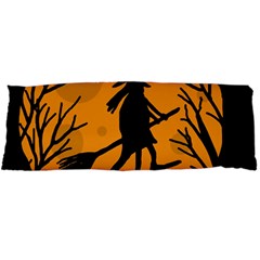 Halloween Witch - Orange Moon Body Pillow Case Dakimakura (two Sides)