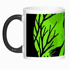 Halloween Witch - Green Moon Morph Mugs by Valentinaart