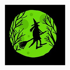 Halloween Witch - Green Moon Medium Glasses Cloth (2-side)