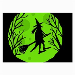 Halloween Witch - Green Moon Large Glasses Cloth