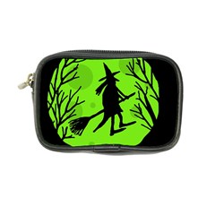 Halloween Witch - Green Moon Coin Purse