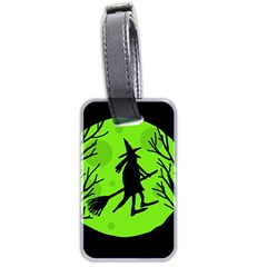 Halloween Witch - Green Moon Luggage Tags (two Sides) by Valentinaart