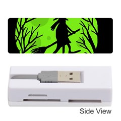 Halloween Witch - Green Moon Memory Card Reader (stick) 