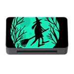 Halloween witch - cyan moon Memory Card Reader with CF Front