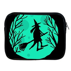 Halloween Witch - Cyan Moon Apple Ipad 2/3/4 Zipper Cases by Valentinaart