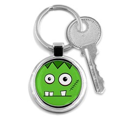 Halloween Frankenstein - green Key Chains (Round) 