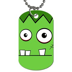 Halloween Frankenstein - green Dog Tag (One Side)