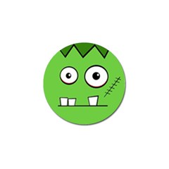 Halloween Frankenstein - green Golf Ball Marker