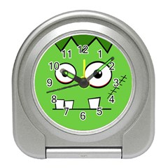 Halloween Frankenstein - green Travel Alarm Clocks