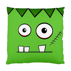 Halloween Frankenstein - Green Standard Cushion Case (one Side) by Valentinaart