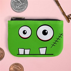 Halloween Frankenstein - green Mini Coin Purses