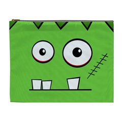 Halloween Frankenstein - Green Cosmetic Bag (xl) by Valentinaart