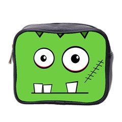 Halloween Frankenstein - green Mini Toiletries Bag 2-Side