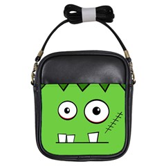 Halloween Frankenstein - green Girls Sling Bags