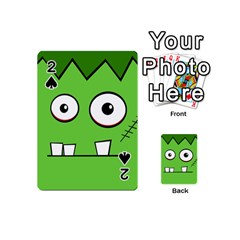 Halloween Frankenstein - green Playing Cards 54 (Mini) 