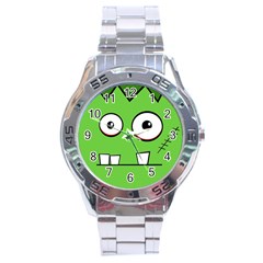 Halloween Frankenstein - green Stainless Steel Analogue Watch