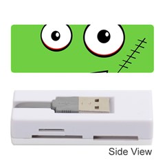 Halloween Frankenstein - Green Memory Card Reader (stick) 